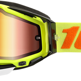 Racecraft Snow Goggles - Attack Yellow - Red Mirror Lens