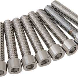 Bolt Kit M8 Camshaft Cover Smooth All Chrome