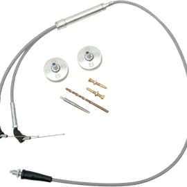 Carburetor Cable Cover - Polished - Banshee