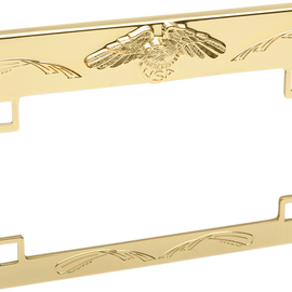 Eagle License Plate Frame - Gold