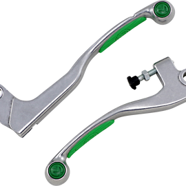 Green Competition Lever Set for Kawasaki