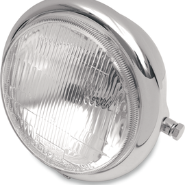 Side Mount H4 Headlight - 5-3/4" - Chrome