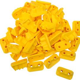 Double Backer Plates - Yellow - For Single Ply - 48 Pack