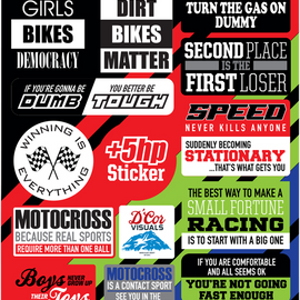 Moto Talk Decal Sheet