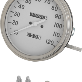 5" MPH FL-Style 1:1 Speedometer - '36-'40 White Face