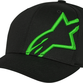 Corporate Snap 2 Hat - Black/Green - One Size
