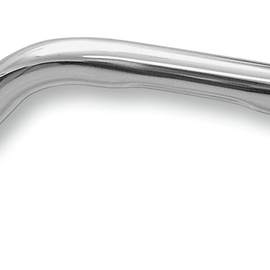 Chrome Knurled Flat Track Handlebar w/ Dimpling