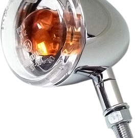 DOT Turn Signal - Dual Filament - Clear/Chrome