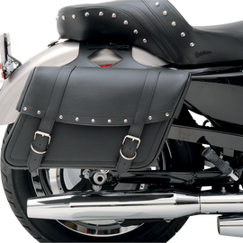 Highwayman Rivet Slant-Style Saddlebags - Medium