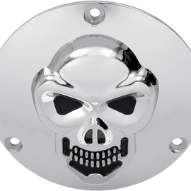 Skull Derby Cover - Chrome - 3 Hole
