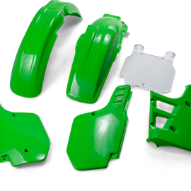 Replacement Body Kit - OEM Green/White -  KX125