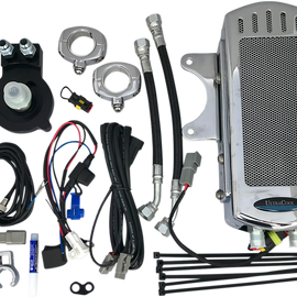 Oil Cooler Kit - Chrome - Side Mount - Sportster