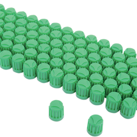 Valve Cap Stem - Green - 100 Pack