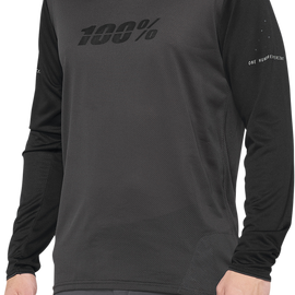 Ridecamp Jersey - Long-Sleeve - Black/Charcoal - Small