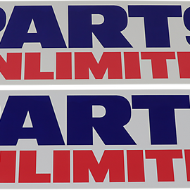 Parts Unlimited Trailer Decals - 2 Pack