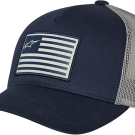 Flag Hat - Snapback - Navy/Gray - One Size