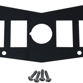 Dash Plate - Black - 4 Switch - RZR