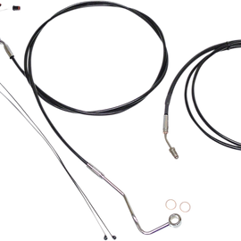 Control Cable Kit - XR - Black/Chrome