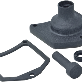 Solenoid End Cover - Starter Button - Black Wrinkle