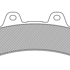 Organic Brake Pads - 6 Piston Caliper