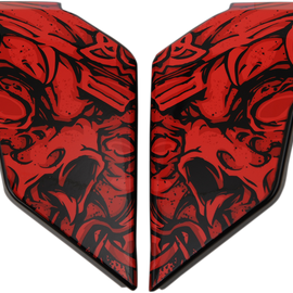 Airflite™ Side Plates - Krom - Red