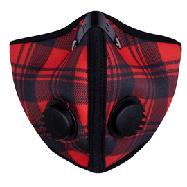 M2N Mask - Red Plaid - Large