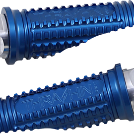 Rear Burnout Footpegs - Blue - Softail