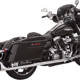 Mofles 33" Bassani Xhaust Fishtail Cromo con Baffle 95-16 Touring