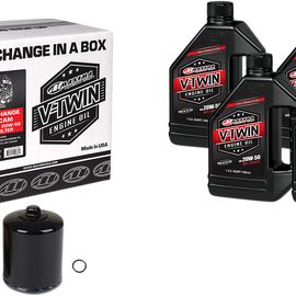 Quick Change Twin Cam Synthetic 20W-50 Oil Change Kit - Black Filter