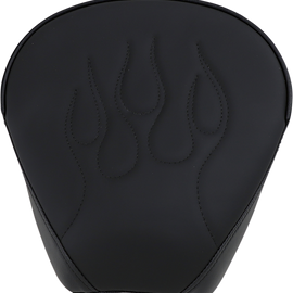 Wide Pillion Seat - Flame Stitched