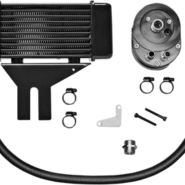 Oil Cooler Kit - Black - 10-Row - Low Mount475748549