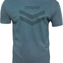 Chevron T-Shirt - Heather Navy - 2XL