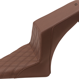 Step Up Seat - Driver Lattice Stitched - Brown