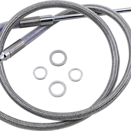 Brake Line - +6" - Stainless Steel - '15-'17 Softail