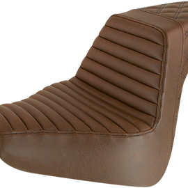 Step Up Seat - Tuck and Roll/Lattice Stitched - Brown81848