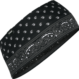 SportFlex® Headband - Black Paisley