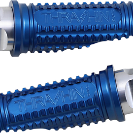 Front Burnout Footpegs - Blue - Softail