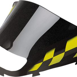 Windshield - Black/Yellow Checkered - Ski Doo