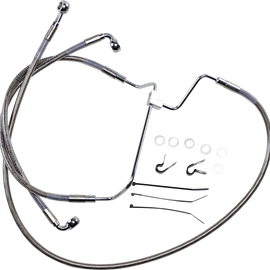 8" BrakeLine - Front - Stainless Steel - 14-16FLHT