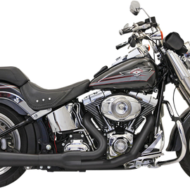 Escape Bassani Xhaust 2 a 1 Corto Negro Softail