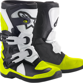 Youth Tech 3S Boots - Black/White/Yellow - US 12