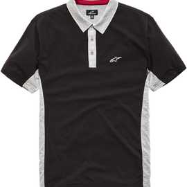 Champion Polo Shirt - Black/Gray - Large