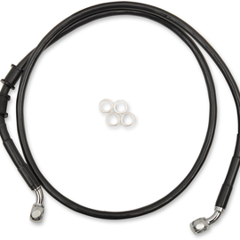 Brake Line - Front - +12" - Black - XL