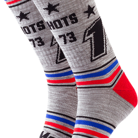 Holeshots Socks - Heather Gray - One Size