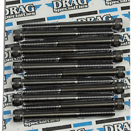 Bolt Kit M8 Crankcase Black/Chrome Knurled