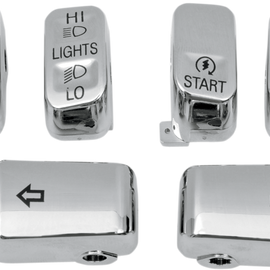 Standard Chrome Switch Caps