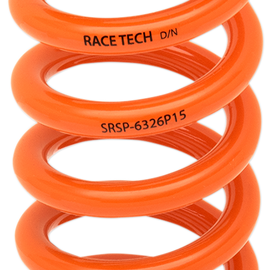 Progressively Wound Shock Spring - Orange - P15 - Spring Rate 195 lbs/in - 285 lbs/in