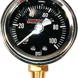 Oil Pressure Gauge - Bottom Port - Black Face