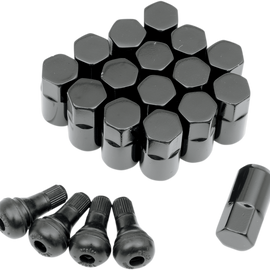 Lug Nut - 12 mm x 1.50 - Black - 16 Pack