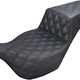 Step Up Seat - Lattice Stitched - Black - FLH